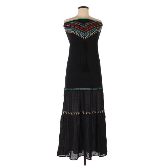 Flying Tomato Dresses & Skirts - FLYING TOMATO Embroidered Maxi Tube Dress Sz M